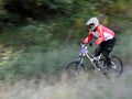 Mountain bike motion blur