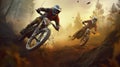 Mountain bike race Royalty Free Stock Photo