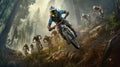 Mountain bike race Royalty Free Stock Photo