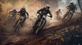 Mountain bike race Royalty Free Stock Photo