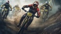 Mountain bike race Royalty Free Stock Photo