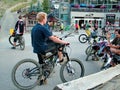 Mountain bike riders at Whistler Mountain Bike Park