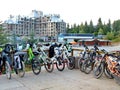 Mountain bike riders at Whistler Mountain Bike Park