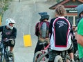 Mountain bike riders at Whistler Mountain Bike Park