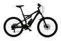 Mountain bike silhouette Royalty Free Stock Photo