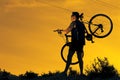 Mountain bike.Sport and healthy life Royalty Free Stock Photo