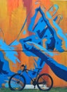 Mountain bike and streetart