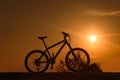 Mountain Bike at Sunset