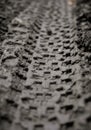 Mountain bike tire tracks Royalty Free Stock Photo