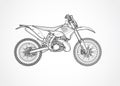 Mountain bike vector Royalty Free Stock Photo