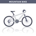 Mountain bike on white Royalty Free Stock Photo