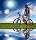 Mountain biker Royalty Free Stock Photo