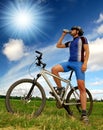 Mountain biker Royalty Free Stock Photo