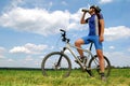Mountain biker Royalty Free Stock Photo