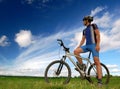 Mountain biker Royalty Free Stock Photo