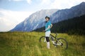 Mountain biker Royalty Free Stock Photo