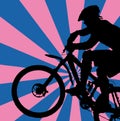 Mountain biker Royalty Free Stock Photo