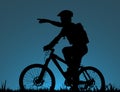 Mountain biker