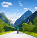 Mountain biker in Norway