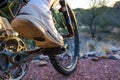 Mountain Biker Ready to Depart