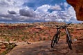 Mountain Bikes in Canyonlands Royalty Free Stock Photo