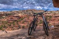 Mountain Bikes in Canyonlands Royalty Free Stock Photo