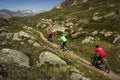 Mountain Biking in the French Alps Royalty Free Stock Photo