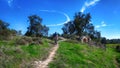 Mountain biking in a historical place