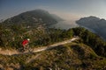 Mountain Biking near Lake Garda Royalty Free Stock Photo