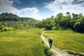 Mountain biking in Nepal.