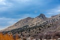 Mountain with Blue Sky and Clouds