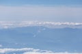 Mountain and blue sky in high views.