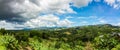 Mountain and blue sky and very nice clouds. Royalty Free Stock Photo