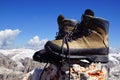 Mountain boots Royalty Free Stock Photo