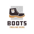 Mountain boots fashion logo