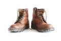 Mountain boots. Royalty Free Stock Photo
