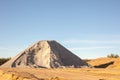 Mountain building rubble. Great mountain of sand