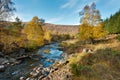 Mountain burn in Glen Lyon, Scotland. Royalty Free Stock Photo