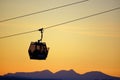 Mountain Cable Car at Idre mountin Royalty Free Stock Photo