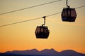 Mountain Cable Car at Idre mountin, Sweden Royalty Free Stock Photo