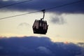 Mountain Cable Car at Idre mountin, Sweden Royalty Free Stock Photo