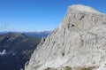 mountain called CIMA ROSETTA in the European alps in Northern Italy in summer Royalty Free Stock Photo