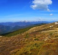 Mountain Carpathian landscape Royalty Free Stock Photo