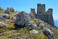 Mountain castle of Calascio Royalty Free Stock Photo