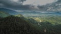 Aerial View: Los Cuchumatanes Mountain chain in Western Guatemala Royalty Free Stock Photo