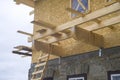 Chalet construction Royalty Free Stock Photo