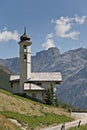 Mountain chapel Royalty Free Stock Photo