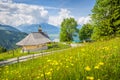 Mountain chapel in the Alps in Zell am See, Austria Royalty Free Stock Photo