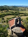 Mountain chapel on top of a hill Royalty Free Stock Photo