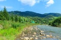 Mountain Cheremosh River in Verkhovyna,Ukraine Royalty Free Stock Photo